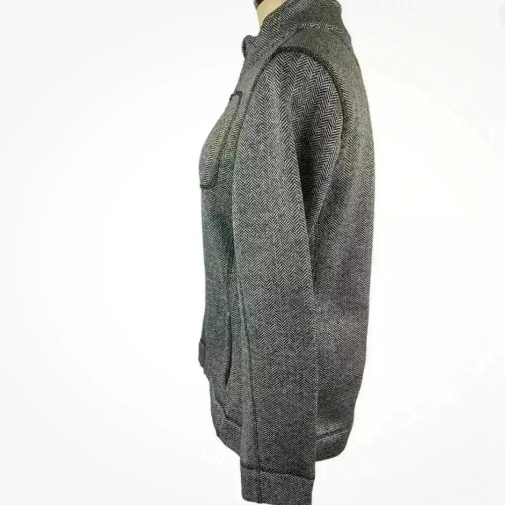 Andrew Marc New York Jacket Womens L Large Gray Full Zip Mock Neck Pockets - Picture 2 of 14